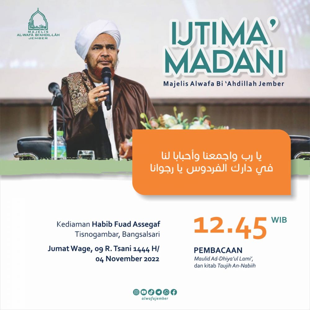 IJTIMA MADANI JEMBER (RABIUS TSANI)